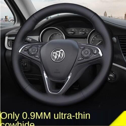 2021 is suitable for Buick hand-sewn leather steering wheel cover