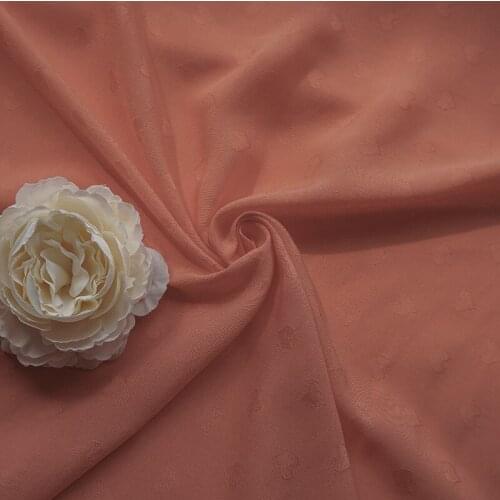 60D Heart Pattern Jacquard Rayon Fabric For Dress Clothing By The Meter