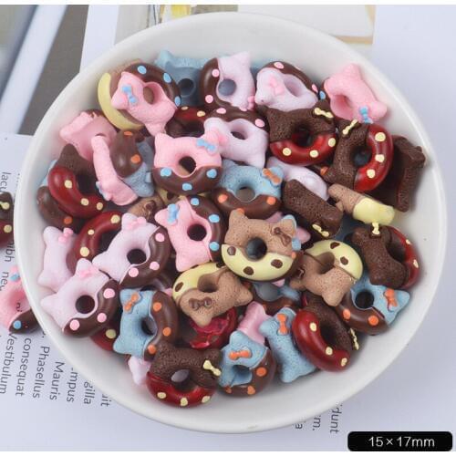 7pcs Simulated Chocolate Donut Filler For Clear/Fluffy Mud Popular Box Toys Kids Slime DIY Kit Accessories Children Modelin Clay