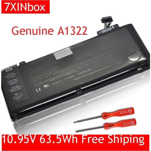 7XINbox 63.5Wh 10.95V Genuine A1322 A1278 Laptop Battery For Apple Macbook Pro 13" A1278 Mid 2009/2010/2011/2012