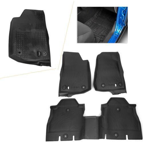 Car Floor Mat Premium Slush Mats For 2018 Jeep Wrangler JL 4 Door ONLY 82215203AD Rubber Front Rear Left Right 4pcs/set