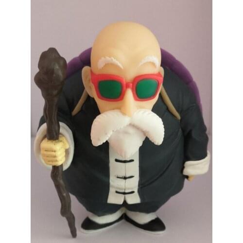 BANDAI Dragon Ball Action Figure Master Roshi Small Plastic Rare Out-of-print Model Decoration Toy