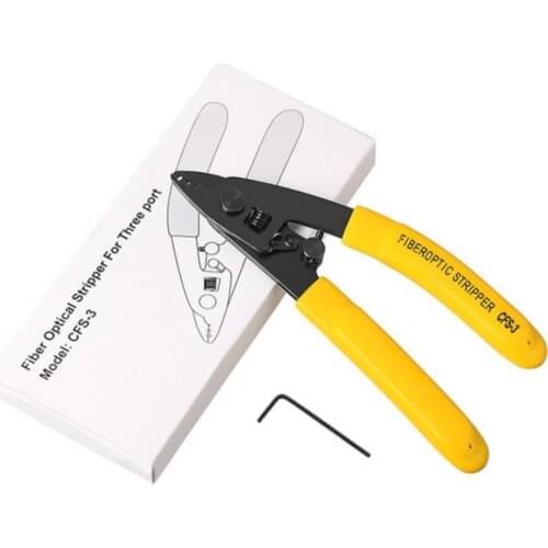 CFS-3 Three-port Fiber Optical Stripper Pliers Wire Strippers for FTTH Tools Optic Stripping Plier Tool