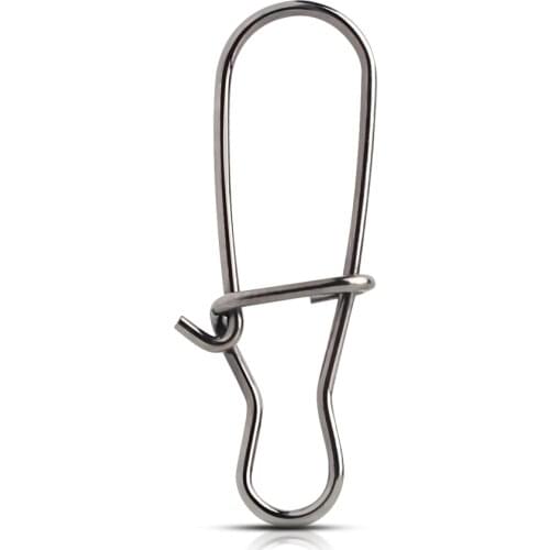 100pcs/lot Fast Clip Lock Fishing Connector Stainless Steel Safety Pin Swivel Fishing Tackle Tool for Lures Fishhooks