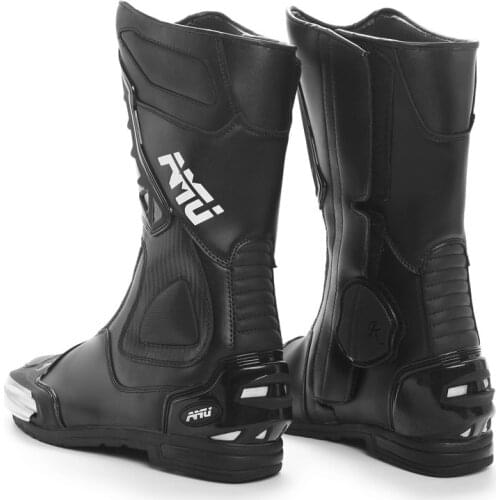 AMU Men Waterproof Botas Motorcycle Boots Microfiber Leather Motocross Boots Moto Boots Motorbike Riding Boots Motorcycle Shoes