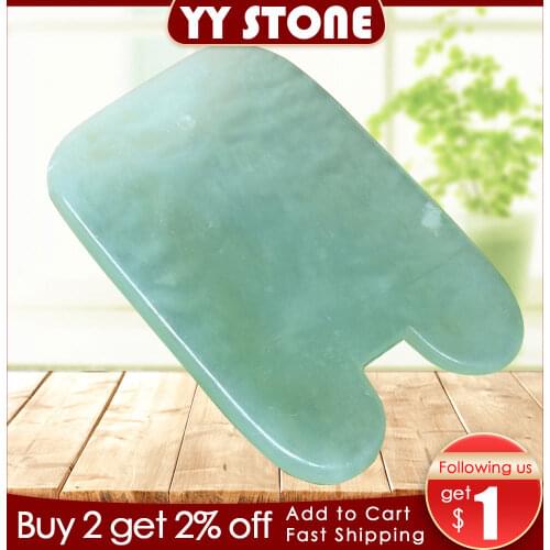 Jade Scraping MassageTool Body Massager scratching Guasha stone SPA jade Scraper for Face Back Health Care Anti-wrinkle