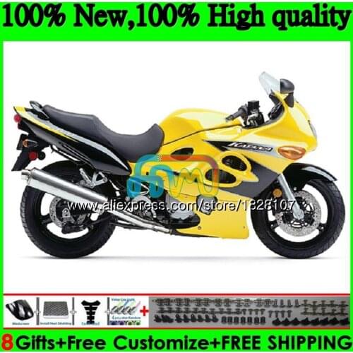 Body For SUZUKI KATANA All yellow GSXF 600 750 1998 1999 2000 2001 2002 33BS.100 GSX750F GSXF750 GSXF600 98 99 00 01 02 Fairing