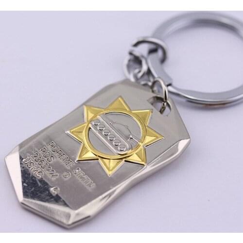 Wholesale 12pcs A Lot Movie Jewelry WOT World of Tanks Keychain Fashion Metal Alloy Key Chains Size 5*3cm