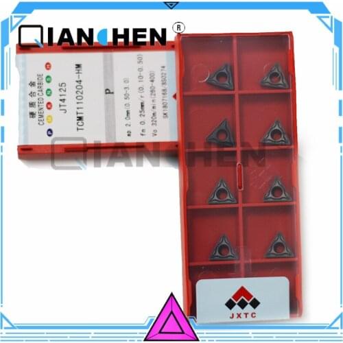 Original JXTC TCMT110204-HM JT4125 TCMT110208-HM JT4125 (10pcs/lot) Tungsten Carbide Cutting Tools Insert Internal Turning Tool
