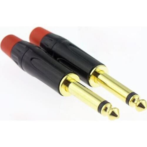 Gold-plated sophomore 6.5 plug / 6.3 plug / 6.35 amplifier / microphone / guitar plug