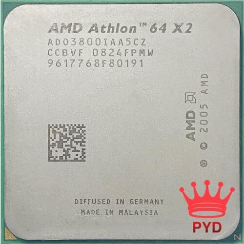 AMD Athlon 64 x2 3800+/2.0Ghz/1MB Cache/ AM2 socket/940 pin Dual core Desktop CPU processor