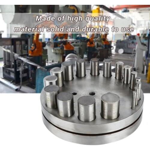 17 Holes DIY Professional Punch Die Disc Set Irregular Metal Circle Round Punching Cut Punch Jeweler Jewelry Making Repair Tools