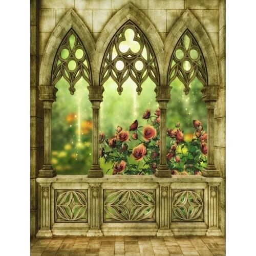 Embossed building photo backgrounds vinyl fotografia fairy flower photography backdrops for photo studio kits photophone S-2374