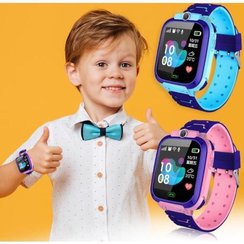 Waterproof Nonwaterproof Children Smart Watch Camera Lighting Touch Screen SOS Call Touch Screen LBS Tracking Location Finder