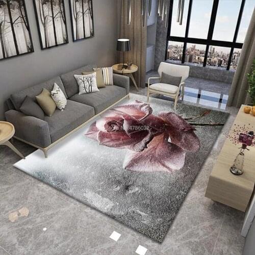 Modern Gold Diamond Velvet Rectangular Full-shop Living Room Coffee Table Sofa Carpet Bedroom Bedside Mats Custom