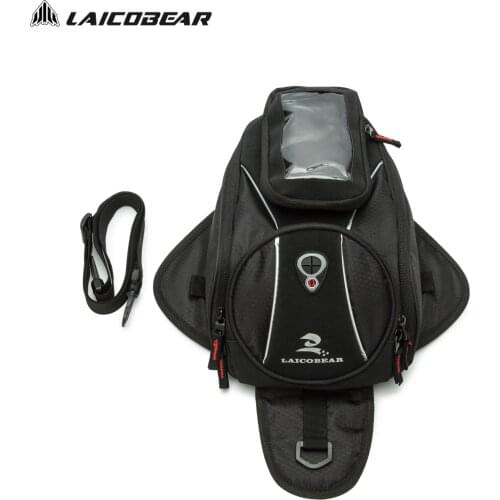 Waterproof Motocross Fuel Tank Bag Riding Shoulder Package Motorcycle Bag Touch Screen Magnetic Motorbike Oil Bag GPS Navigation