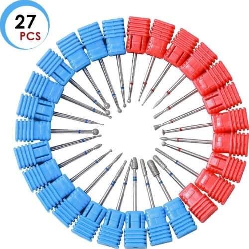 2.35mm Diamond Tungsten Steel Nail Drill Bit For Manicure Electric Nail Drill Machine Accessory 3/32 Inch Milling Cutter Tools