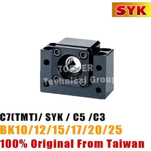 Taiwan SYK Ballscrew Support Unit Fixed-side BK10 / BK12 / BK15 / BK17 / BK20 / BK25 C7 or C5 or C3 precision
