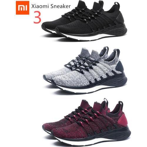 Original XiaoMi Mijia Shoes 3 3th Men Sport Sneakers Comfortable Breathable Light Shoes Sneaker 3 For Outdoor Sports Smart Shoes