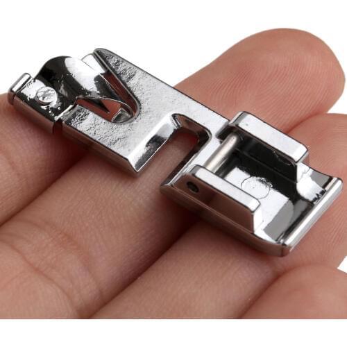 1Pc Metal Rolled Hem Curling Presser Foot Feet Fit for Brother Singer Janome Domestic Sewing Machine Home Supplies 37mm*13mm*6mm