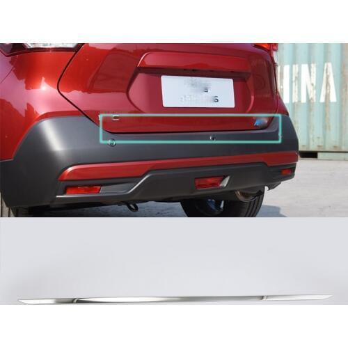 2017 car parts Stainless Steel rear door moulding cover 1pcs Car Styling For Nissan 17 KICKS