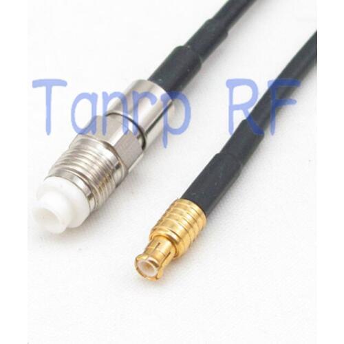 6in FME female jack to MCX male plug RF connector adapter 15CM Pigtail coaxial jumper cable RG174 extension cord