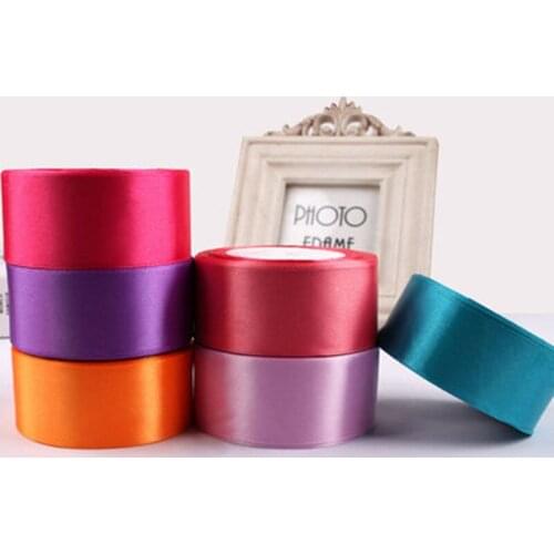 25yards 4cm Satin Ribbons Sewing for Crafts Bow Cake Party Wedding Wrap Webbing Handmade Decor Material DIY Supply Accessories