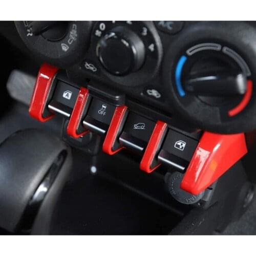 Car ABS Window Lifter Button Panel+Button Trim for Suzuki Jimny 2019-2020