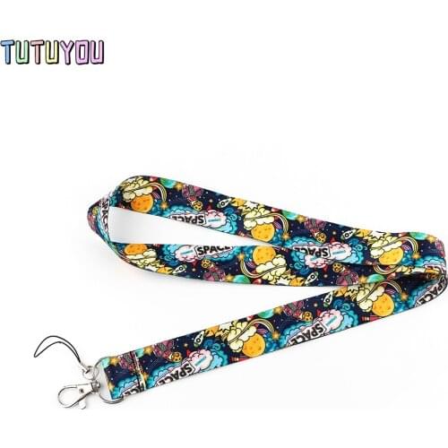 PC3106 Universe Personality Painting Art Key Chain Lanyard Neck Strap For Phone Keys ID Card Creative Lanyards