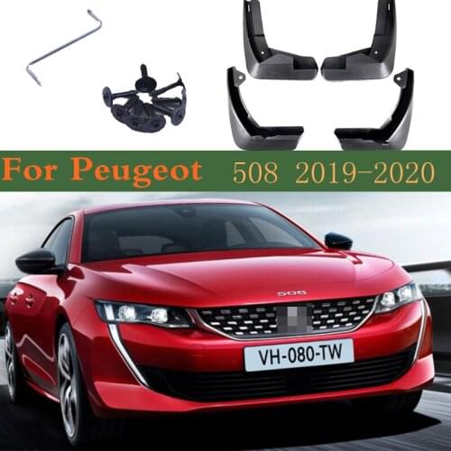 Car Mudflap 4x Mudguards Fender Styling Accessories Upgrade Mud Guard Flap Splash ProtectionNew Upgrad For Peugeot 508 2019-2020