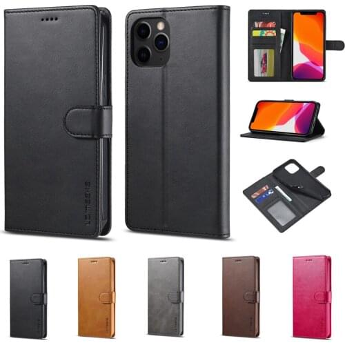 Leather Flip Phone Case for iPhone 11 Pro Max 13 12 Mini SE 2020 6 7 8 Plus XS XR Coque Wallet Shockproof Full Protection Cover