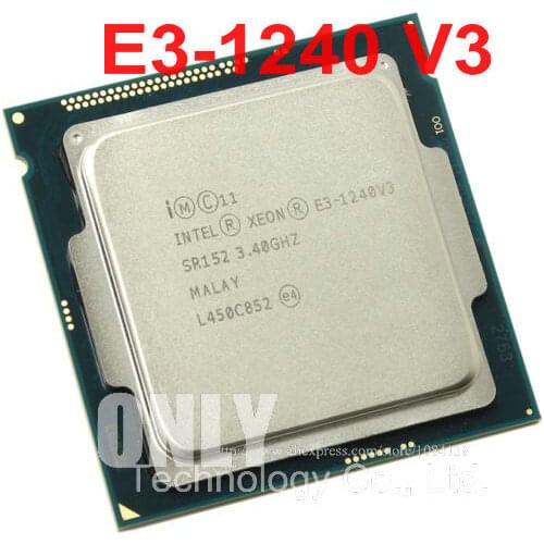 INTEL XEON E3-1240V3 3.40GHZ Quad-Core 8MB SmartCache E3-1240 V3 DDR3 DDR3L 1600MHz FCLGA1150 TPD 80W 1 year warranty