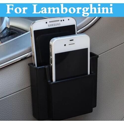 Car Cell Phone Holder Storage Box Holder Orangizer For Lamborghini Murcielago Reventon Sesto Elemento Aventador Veneno Gallardo