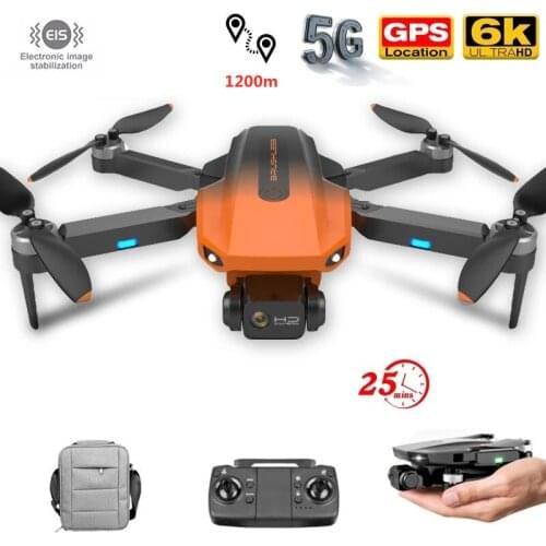 GPS Drone 6K Dual HD Camera Professional Aerial Photography 6 axis Gyroscope Brushless Motor Foldable Quadcopter RC Distance1200