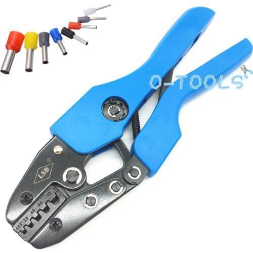 Ratchet crimping pliers for wire ferrules 1-10mm² crimper insulated cord end sleeve hand terminal crimping tools AN-10WF