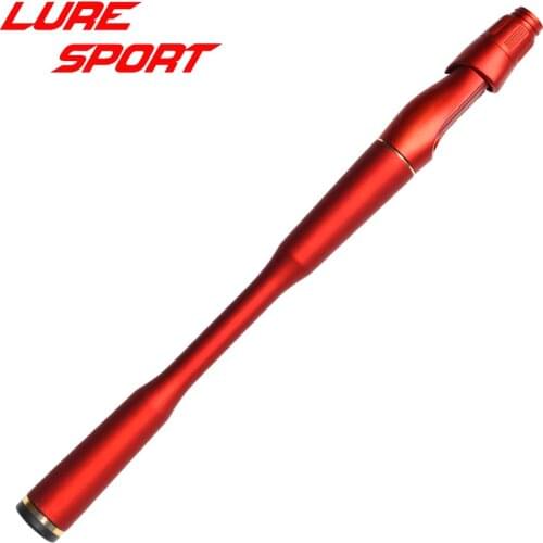 LureSport 26cm Red Rubber Paint Carbon Grip HDS Reel Seat set Rod Building Component Handle Rod Repair DIY