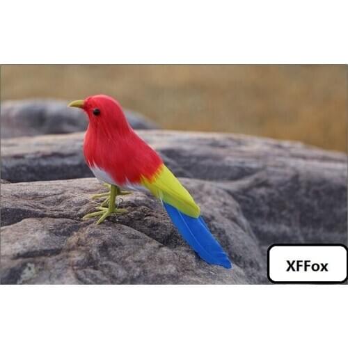 Cute simulation colorful bird model foam&furs mini real life bird doll gift about 13cm xf2506