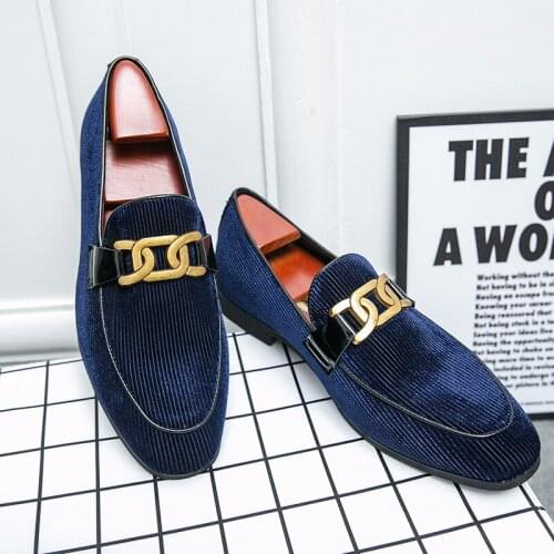 Corduroy Men Loafers Outdoor Large Men Boat Shoes Autumn Light Walking Shoes 38-48 Men Dress Shoes Party Wedding Moccasin Homme