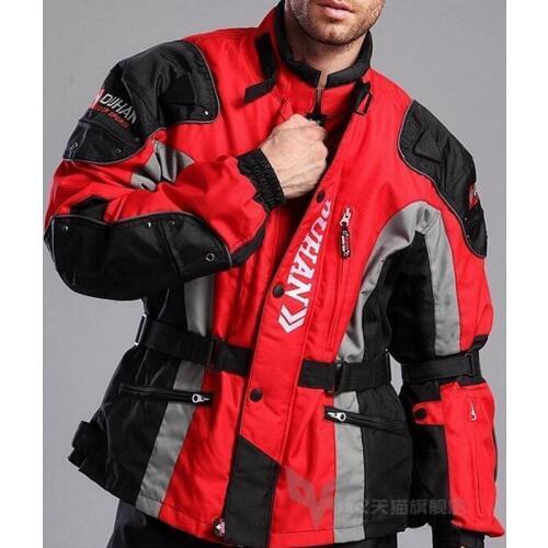 Motorcycle DUHAN D-023 jacket for men,oxford motocross riding moto protection Long windbreaker chaqueta warm cotton lining
