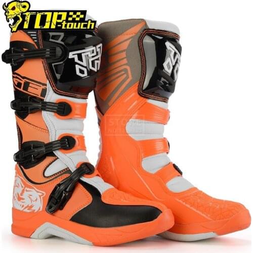 Motorcycle Shoes For Chilren Anti-Fall Botas Moto Kids Motocross Riding Racing Off-Road Boots Men Motorcycle Boots Size 34-37