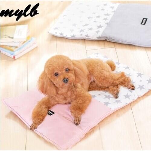 Mylb Pet Dog Cat Star Print Bed Soft Warm Cushion Furniture Mat Kennel Couch Bed Three Colors