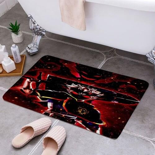 Asta Black Clover Cheaper Anti-slip Modern Area Rugs Living Room Balcony Bathroom Printed Carpet Doormat Hallway Bath Mat