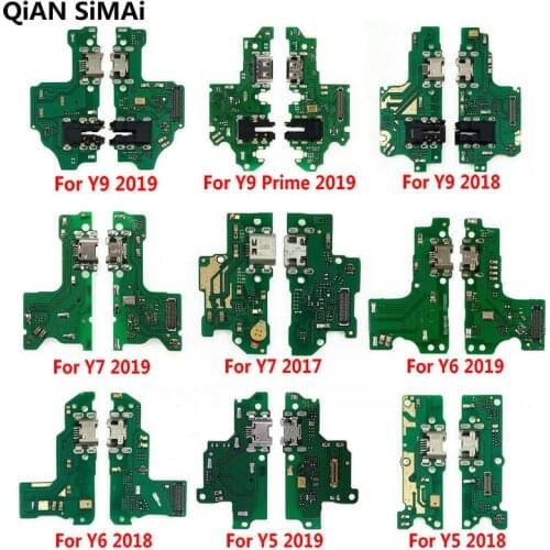New USB Port Charging Dock Charger Board with Microphone Repair For Huawei Y9 Y7 Y6 Pro Y5 Prime 2019 2018 2017