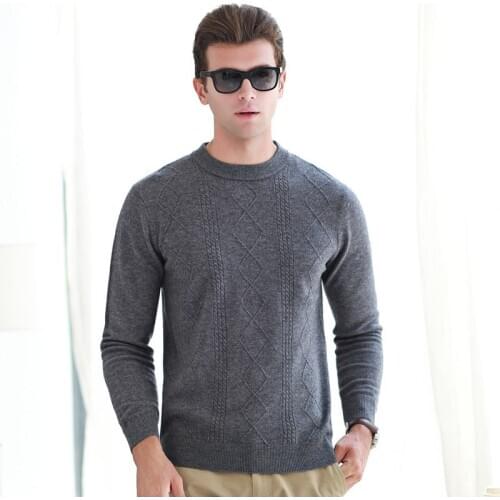 New Brand Wool Sweater Men 2019 Autumn Fashion Long Sleeve Knitted Pullover Men Cashmere Sweater High Quality Clothes