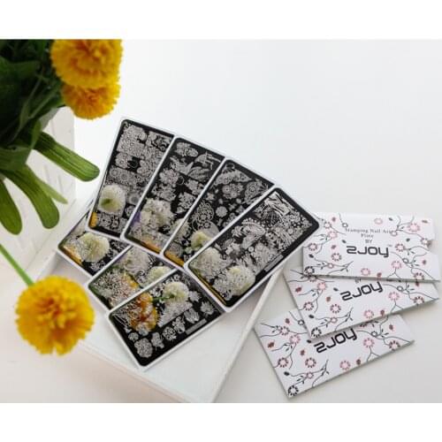 Super Quality NEW 6*120 MM Flowers nail stamp plate flower Spring series butterfly ZJOY21-30 Nail stamping plates for nail art