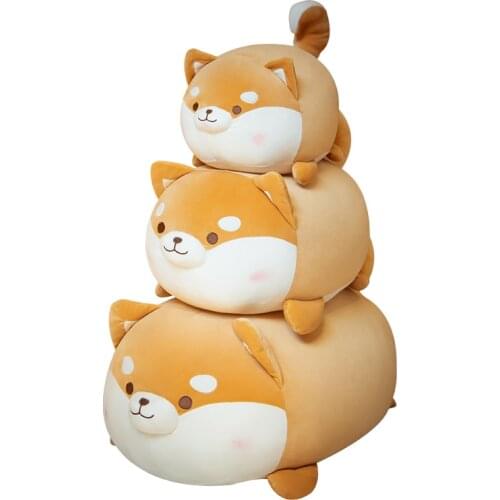35-70cm CFluffy Corgi & Shiba Inu Dog Plush Toys Cartoon Squisy Animal Chai Dog Plush Doll Stuffed Pillow Cushion Kawaii Gifts