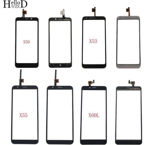 Mobile Touch Screen Panel For Doogee X50 X50L X53 X55 X60L TouchScreen Digitizer Panel Front Glass Lens Sensor 3M Glue Wipes