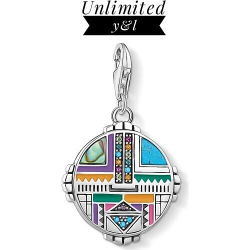 North American Sun Totem Pendants Charms Fit DIY Bracelets Necklace 925 Sterling Silver Jewelry Women Men Accessories Gifts 2020