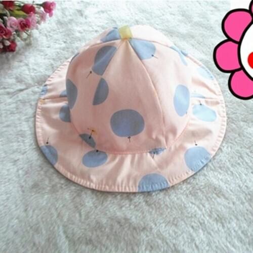 Boutdoor Baby Girl Sport Hat Spring Summer Toddler Kids Sun Hat Caps Polka Dot Baby Bucket Hat Girl Boy Sun Beach Running Hats