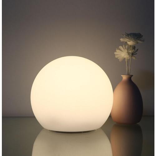Warm White/RGB LED Sphere Lamp Dia15/20cm Simple Design Warm & Natural LED Table Night Light for Home Baby Bedroom Coffee Bar